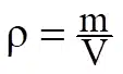 فرمول چگالی